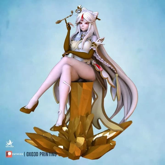 Ningguang - Genshin Impact - SFW - NSFW - unpainted - 3d printed model - fan art