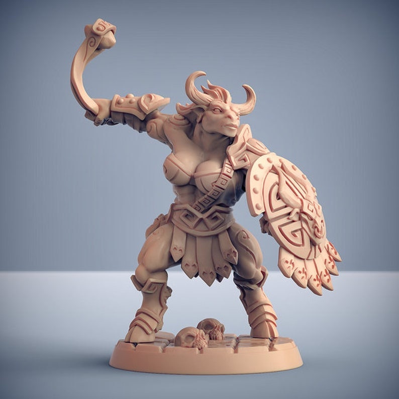 Minoc's with out helmets - Order of the Laybrinth by Artisan guild - 3d printed -DND - pathfinder - tabletop - rpg - miniatures -