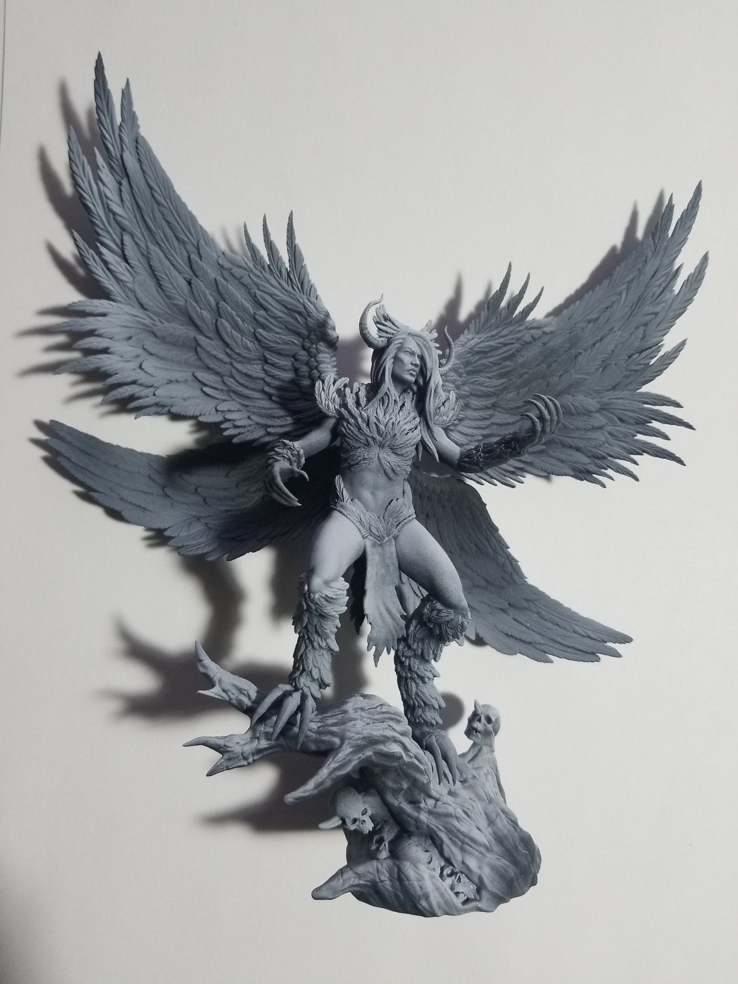 Dark Gods Lanfear Queen of the harpies  - 32 mm - 3d printed - fantasy - Table top - RPG - DND - Pathfinder - Miniature - Unpainted