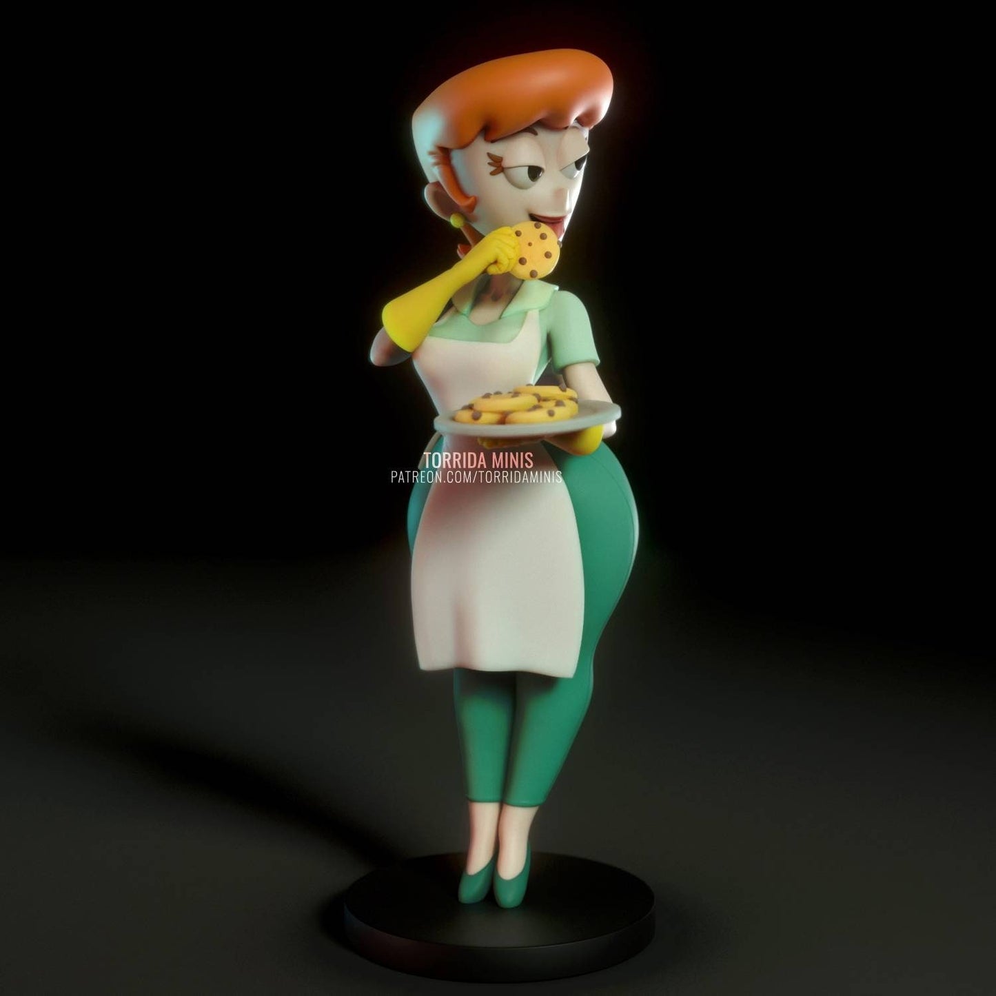 Dexter's Mom - sfw - nsfw - unpainted - 3d printed figure - FAN ART