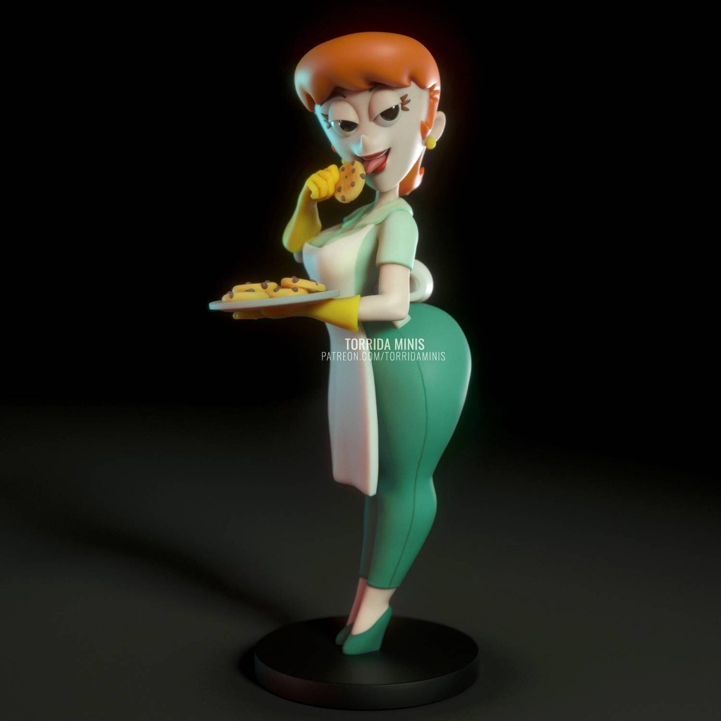 Dexter's Mom - sfw - nsfw - unpainted - 3d printed figure - FAN ART