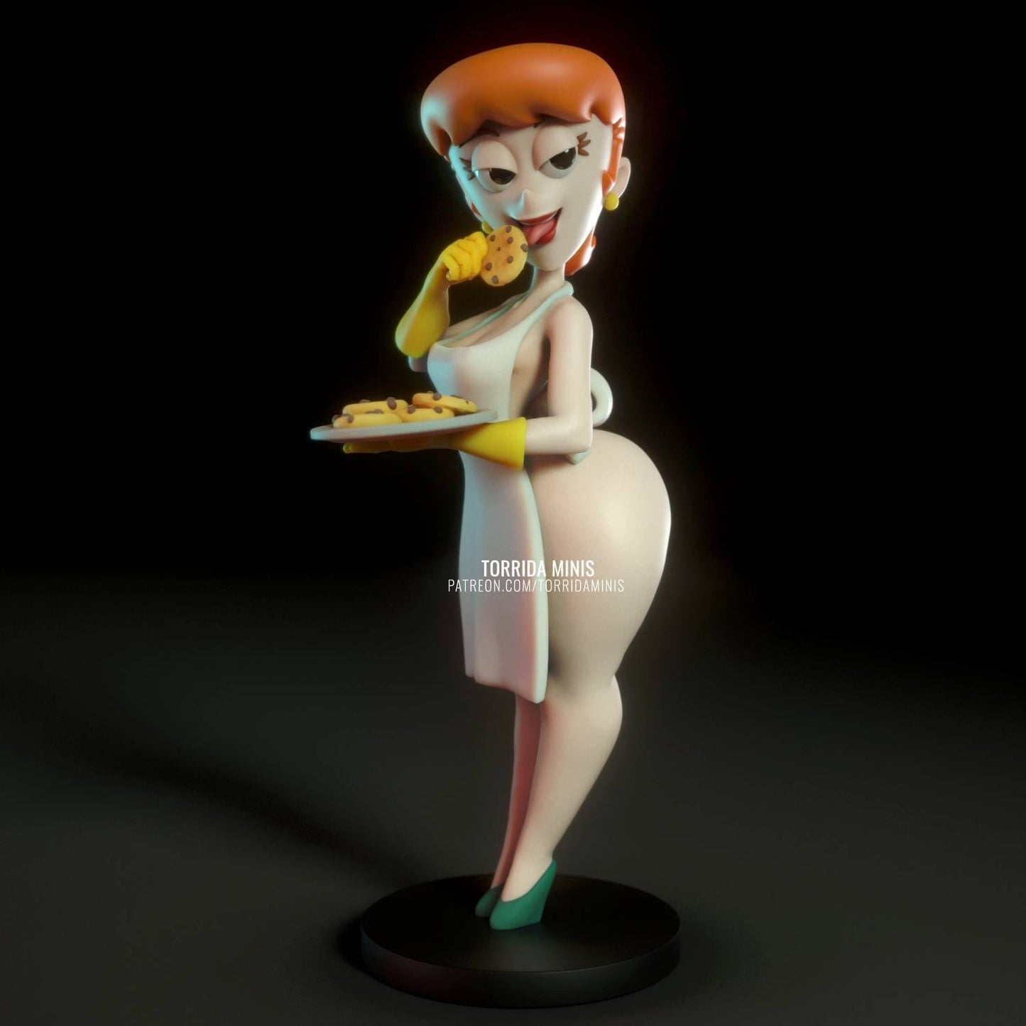 Dexter's Mom - sfw - nsfw - unpainted - 3d printed figure - FAN ART