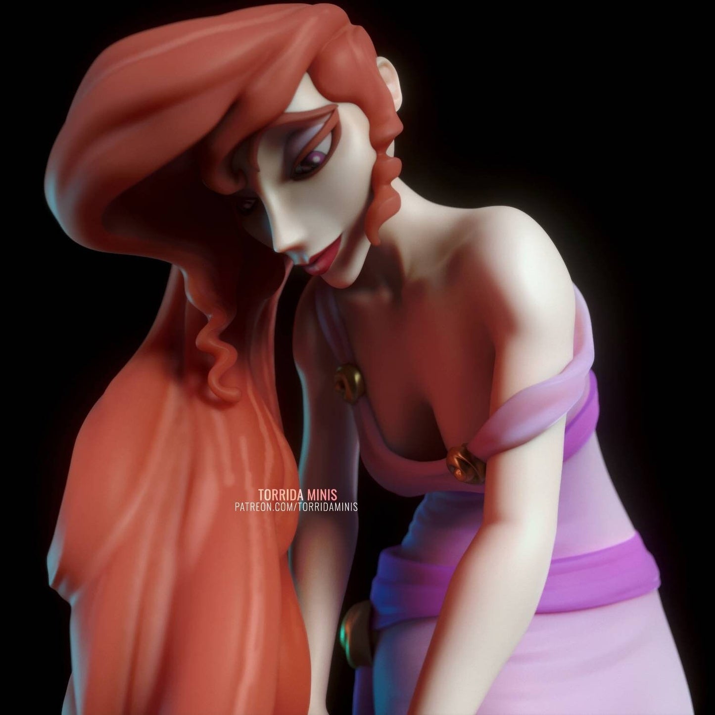 Megara - sfw - nsfw - UNPAINTED - 3D printed figure- fan art