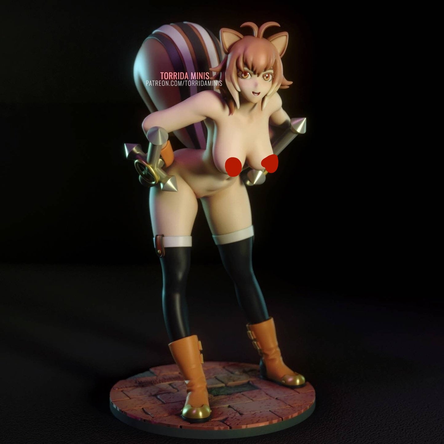 Makoto Nanaya - sfw - nsfw - unpainted - 3d printed model - fan art