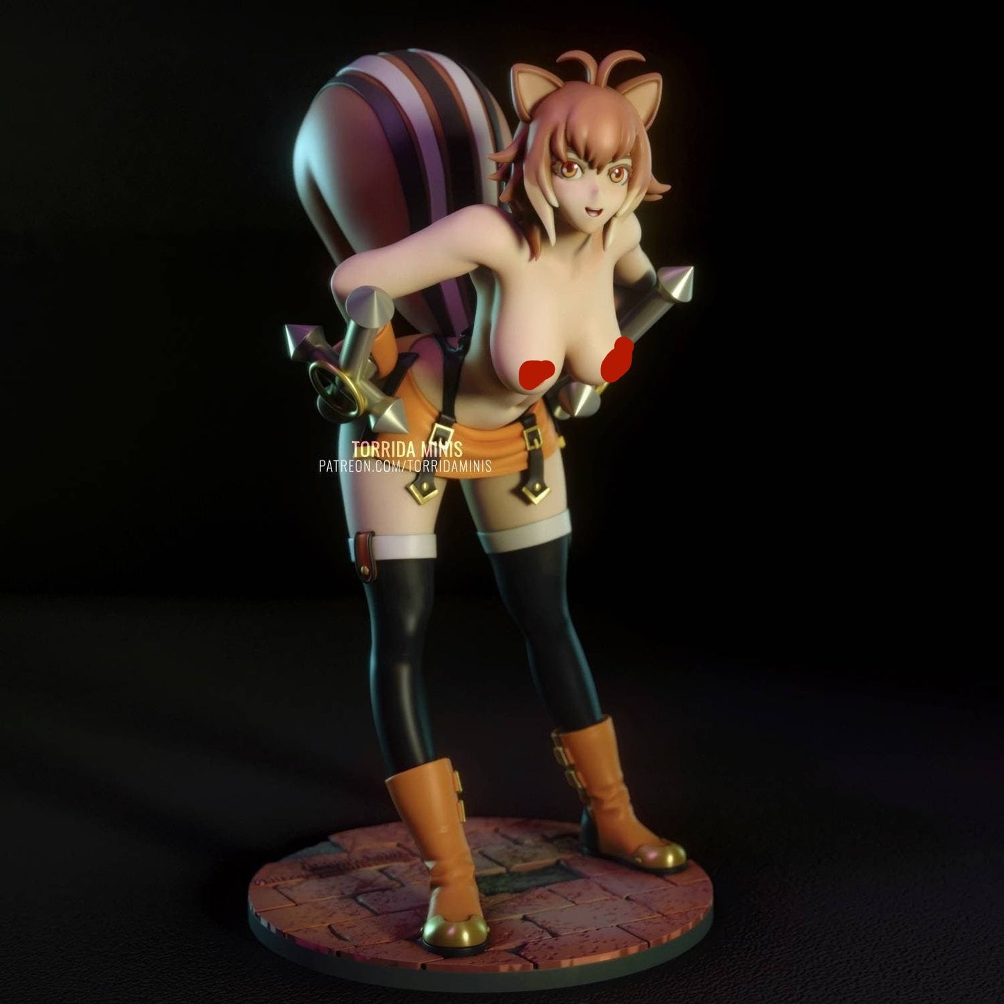 Makoto Nanaya - sfw - nsfw - unpainted - 3d printed model - fan art