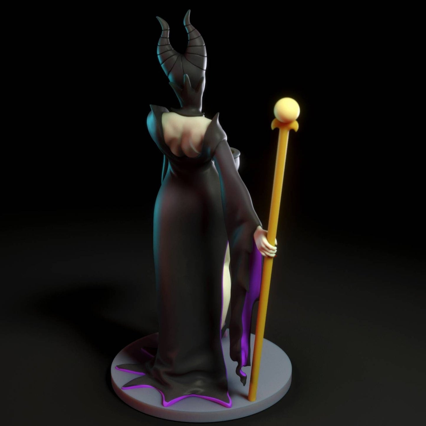 Maleficent - sfw - nsfw - unpainted - 3d printed model - FAN ART