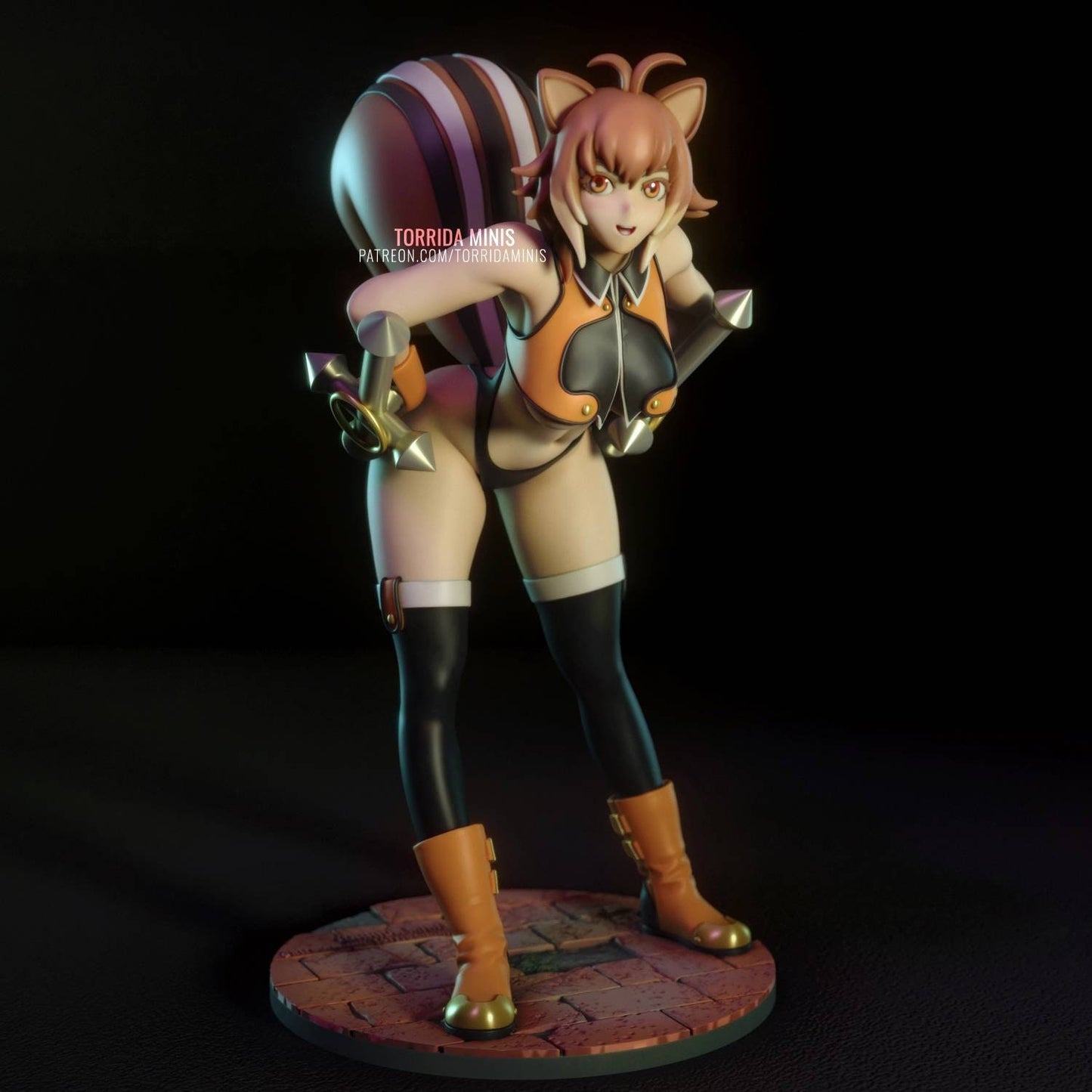 Makoto Nanaya - sfw - nsfw - unpainted - 3d printed model - fan art