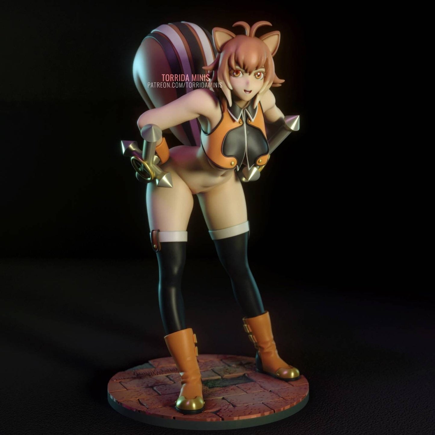 Makoto Nanaya - sfw - nsfw - unpainted - 3d printed model - fan art