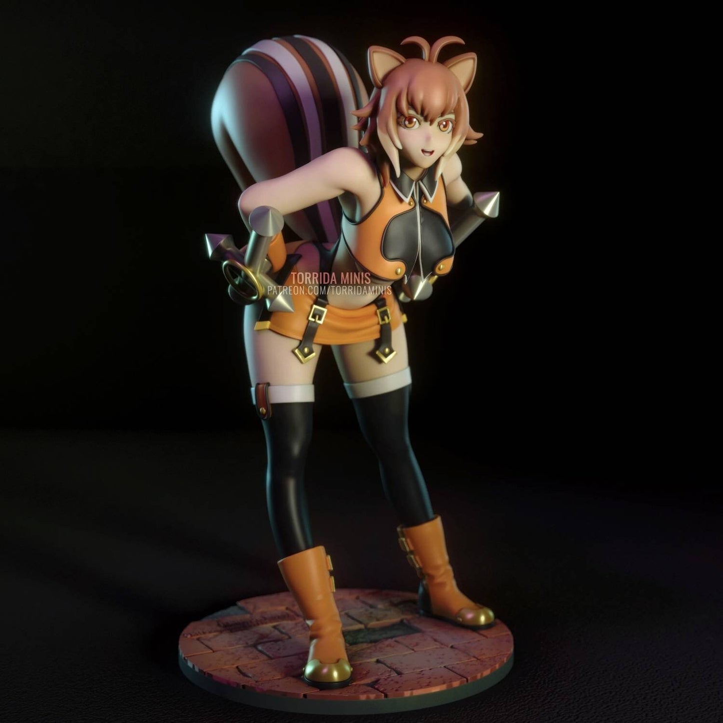 Makoto Nanaya - sfw - nsfw - unpainted - 3d printed model - fan art