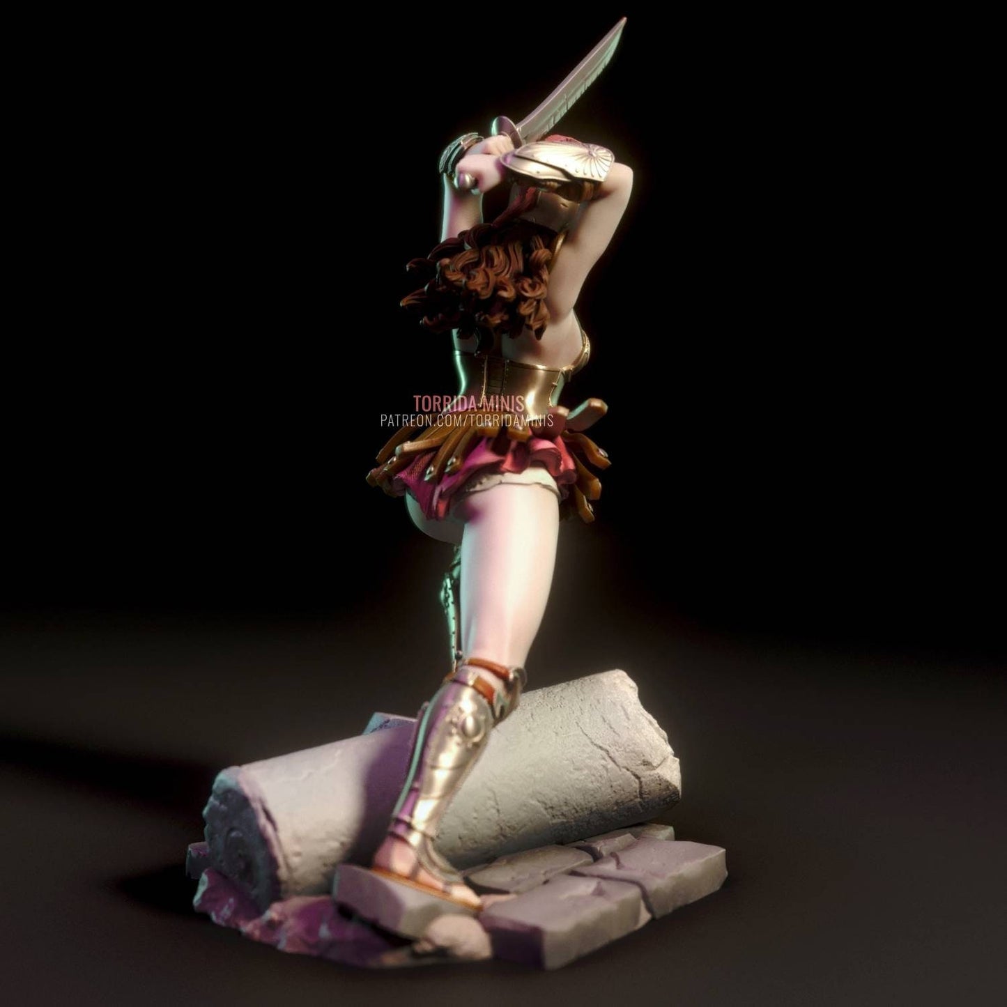 Helene - original character - sfw - nsfw - unpainted - 3D PRINTED - figurine