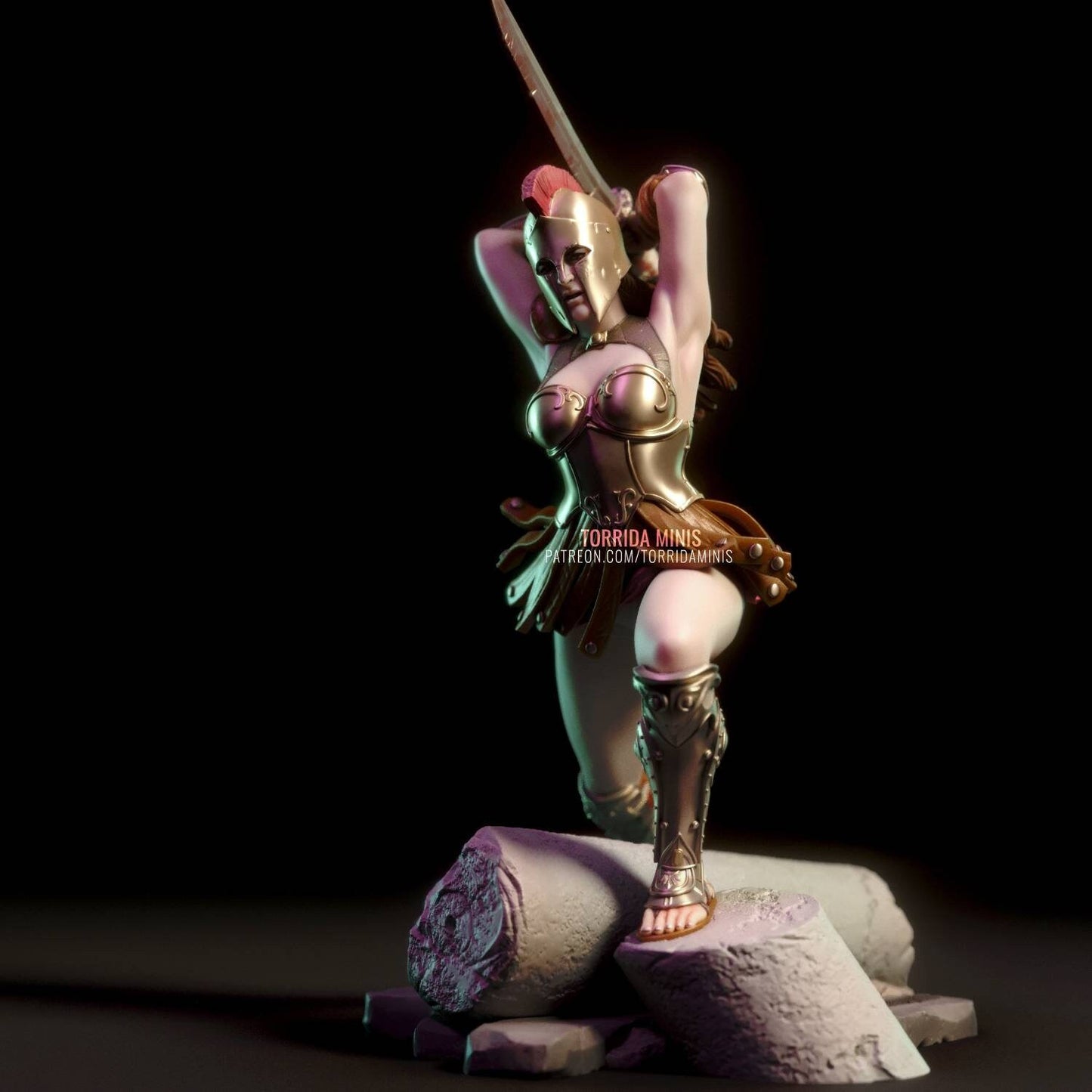 Helene - original character - sfw - nsfw - unpainted - 3D PRINTED - figurine