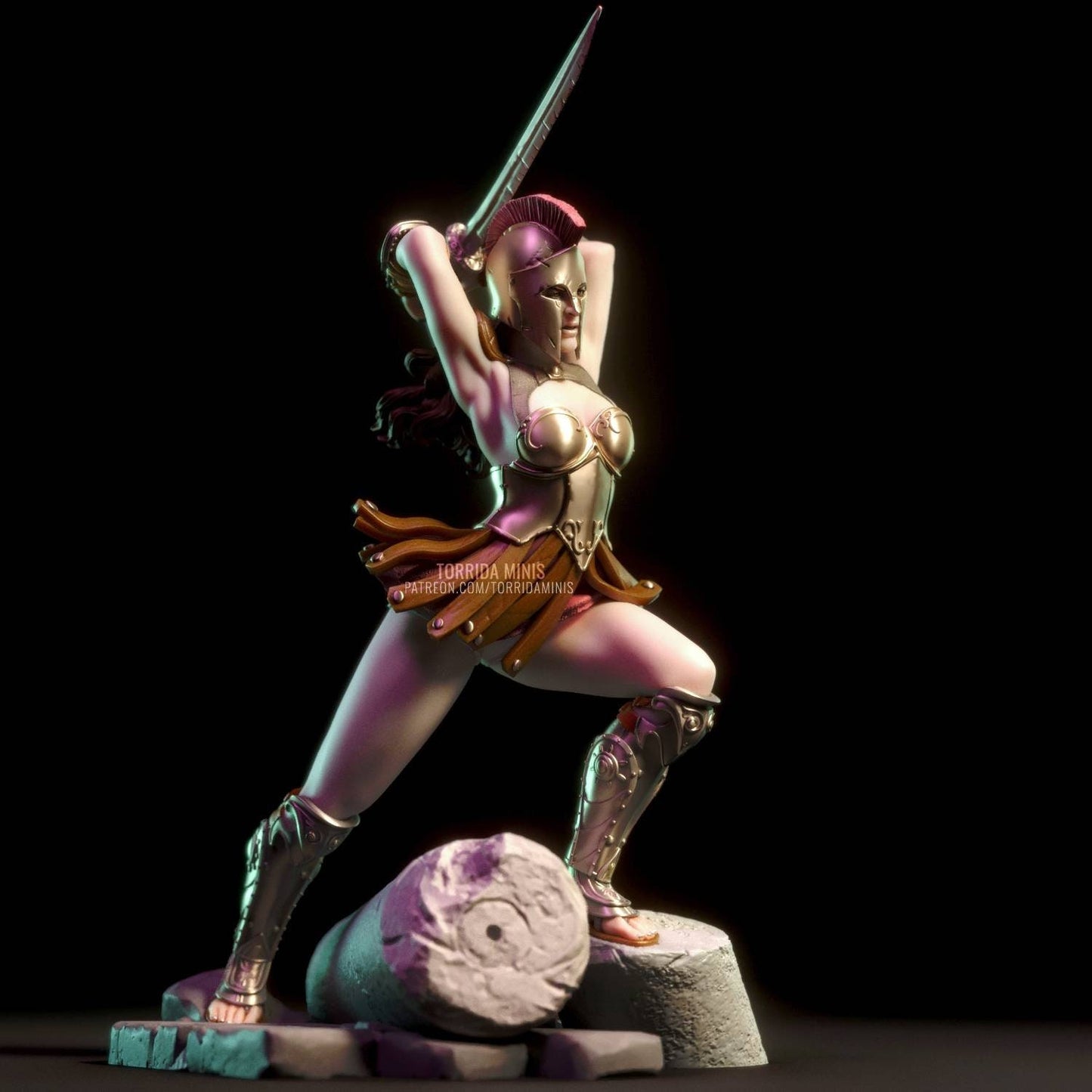 Helene - original character - sfw - nsfw - unpainted - 3D PRINTED - figurine