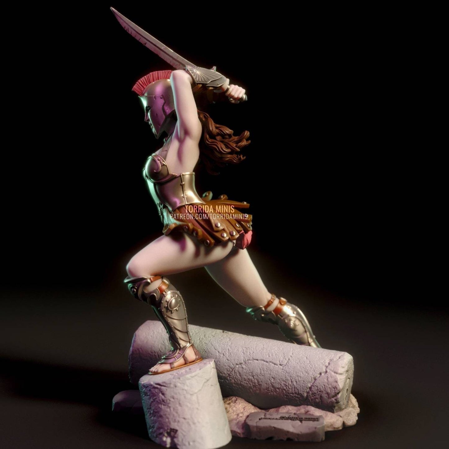 Helene - original character - sfw - nsfw - unpainted - 3D PRINTED - figurine