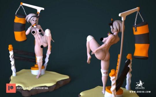 Bea - Pokemon Trainer - SFW - NSFW - unpainted - 3d Printed model - Fan art