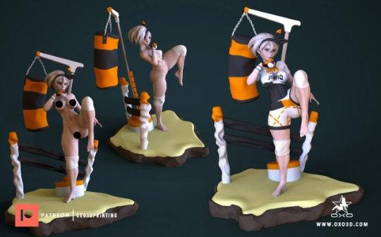 Bea - Pokemon Trainer - SFW - NSFW - unpainted - 3d Printed model - Fan art