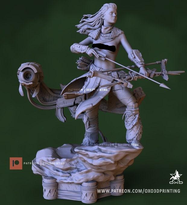 Aloy - Horizon- zero dawn - sfw - nsfw - unpainted - 3d printed - fan art - model